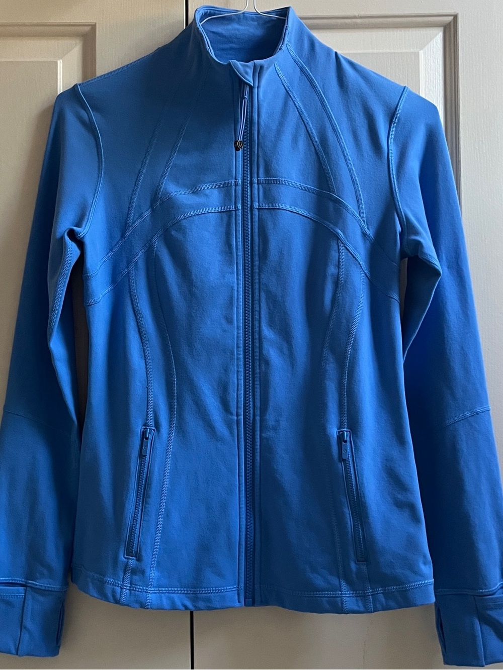 🍒LULULEMON sz 8 Classic DEFINE Jacket BLUE NILE Periwinkle Blue *LUON